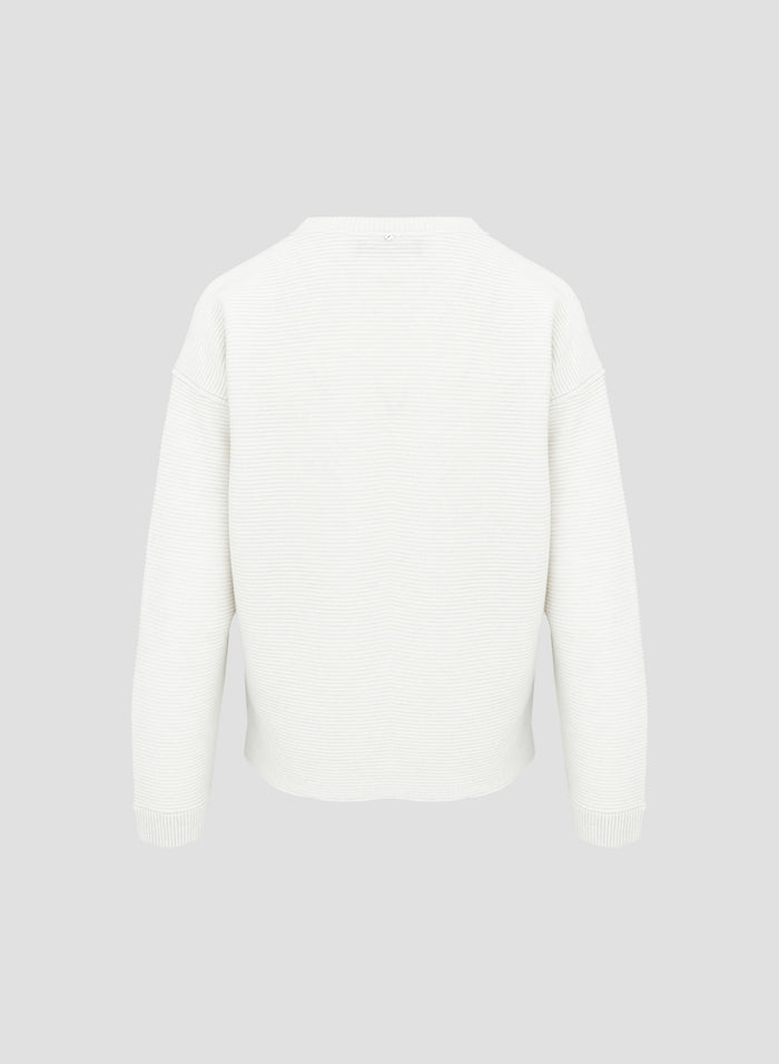 WOOL, SILK AND CASHMERE SWEATER