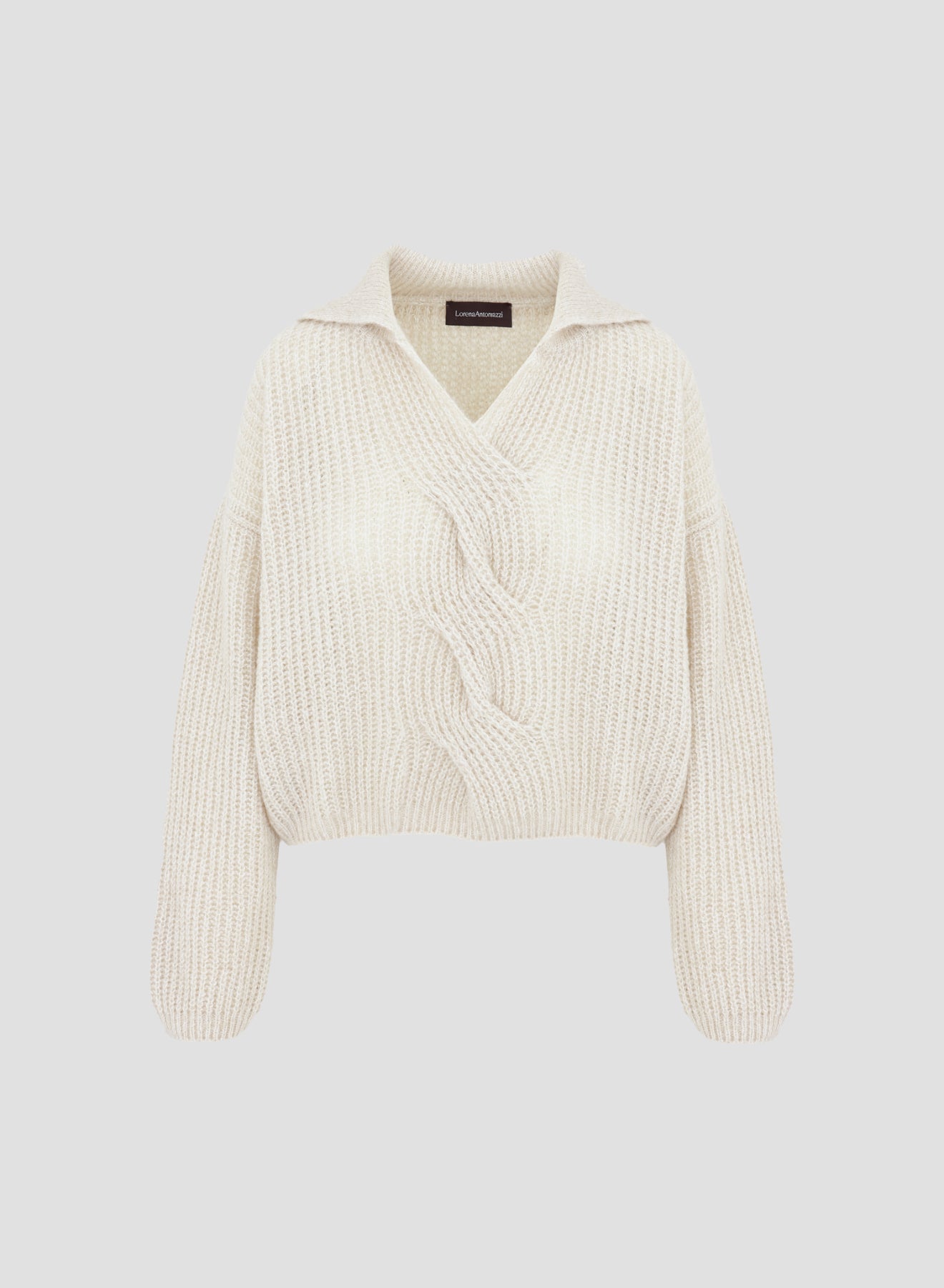 CASHMERE AND SILK POLO KNIT