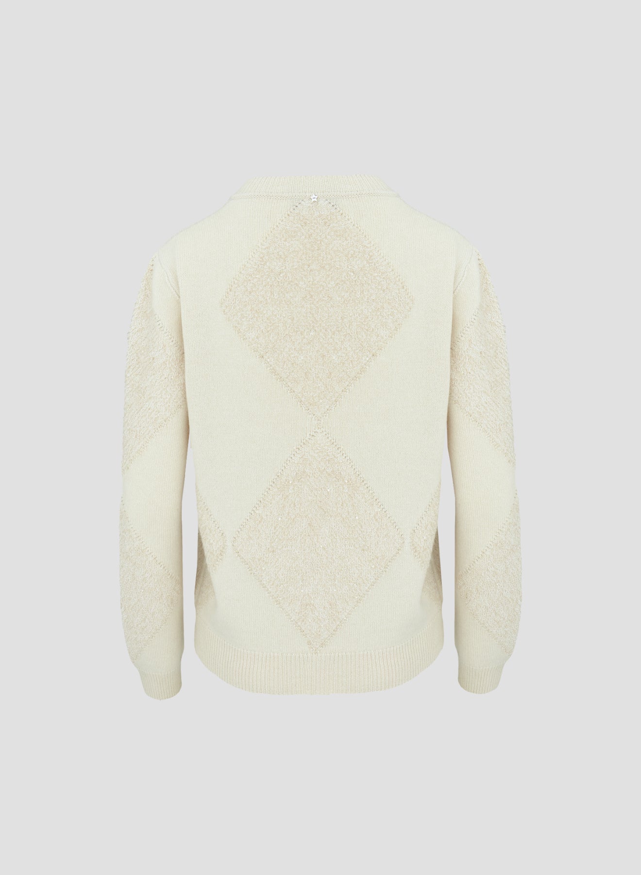 WOOL, SILK AND CASHMERE SWEATER WITH FUR DETAIL