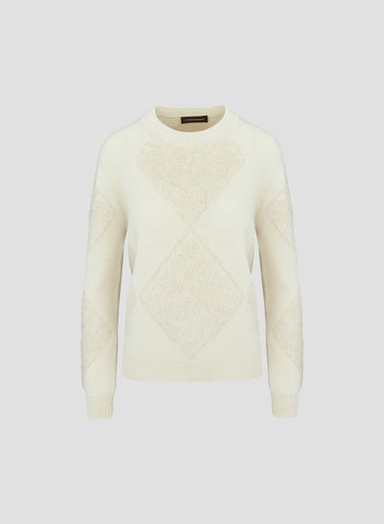 MAGLIA IN LANA, CASHMERE E SETA CON DETTAGLIO PELLICCIA