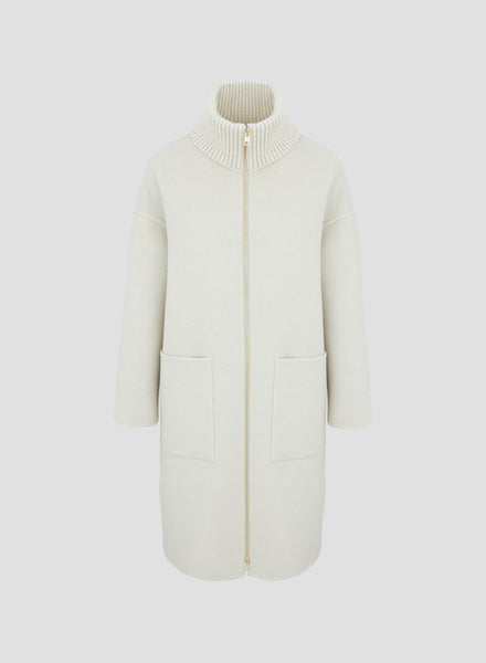 WOOL AND ANGORA DOUBLE COAT