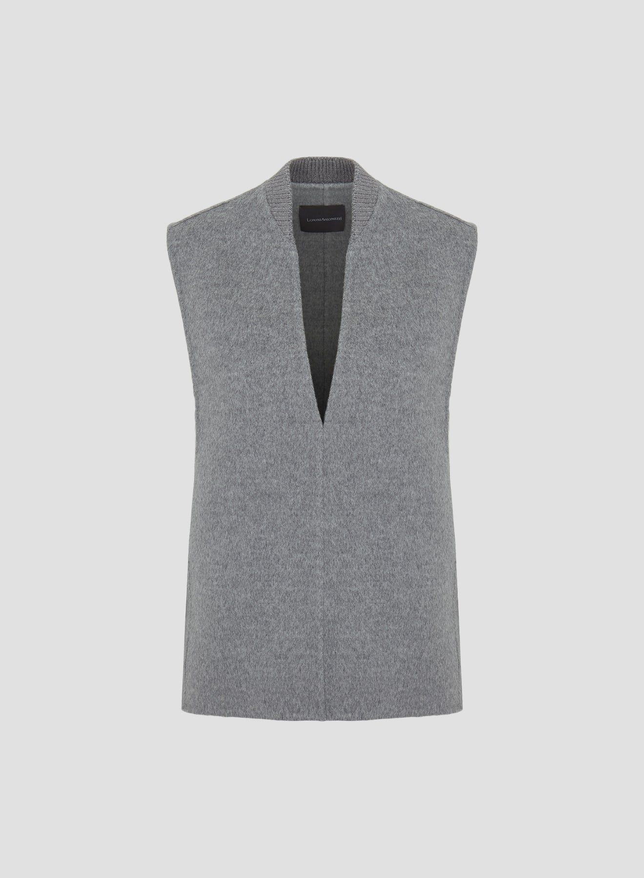 WOOL AND ANGORA DOUBLE VEST