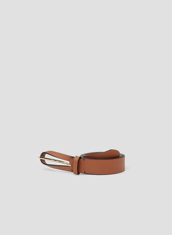 CINTURA IN PELLE CON CHIUSURA AD ANELLO