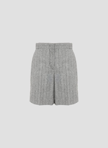 BERMUDA IN MISTO LANA CON GESSATURA LUREX