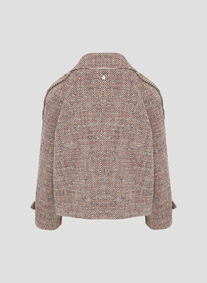 WOOL TEXUTURED CABAN