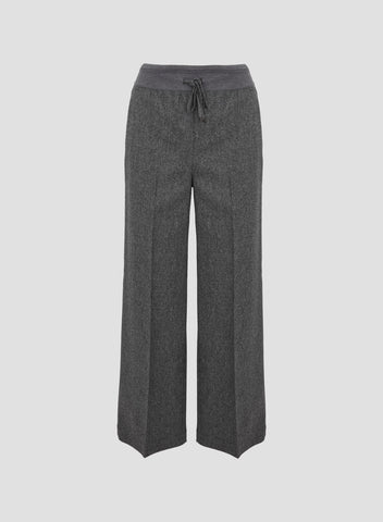 PANTALONI IN FLANELLA STRETCH