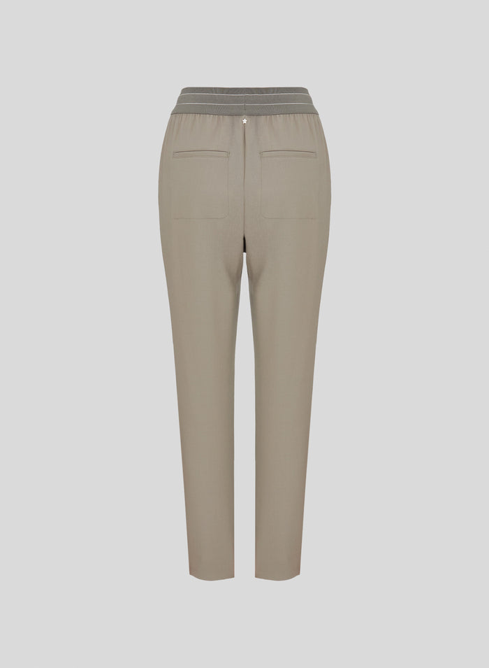 TECHNICAL WOOL CANVAS JOGGERS