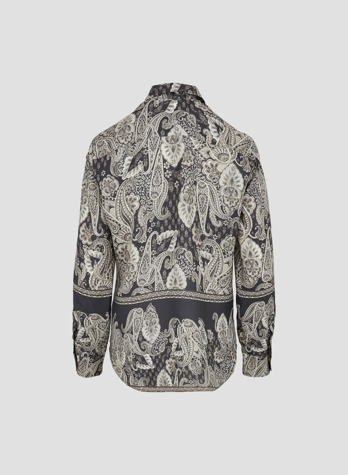 PRINTED SILK SHIRT