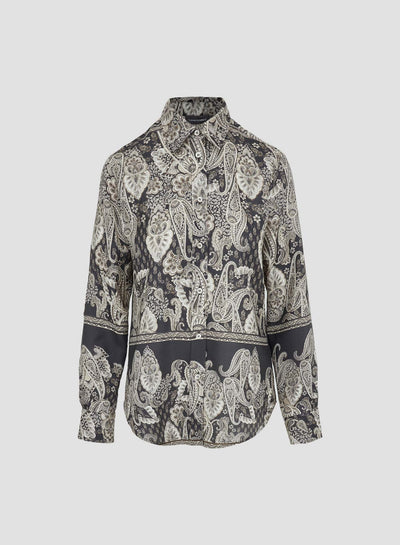 PRINTED SILK SHIRT