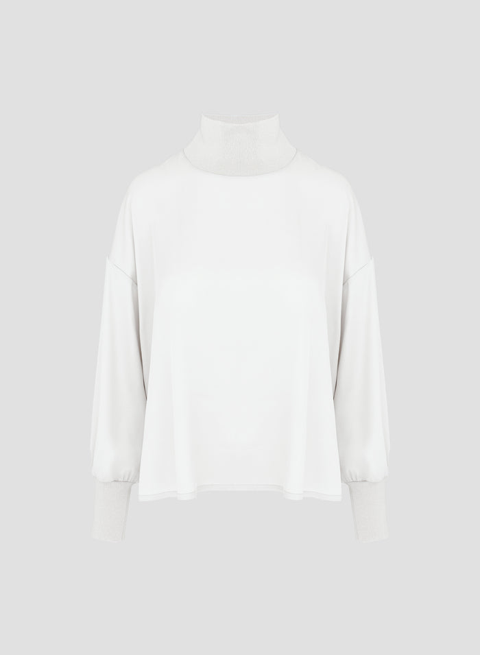 SILK TWILL BLOUSE