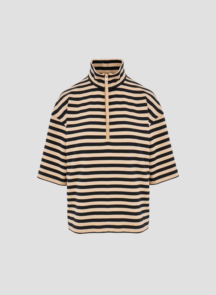 COTTON JERSEY STRIPED T-SHIRT