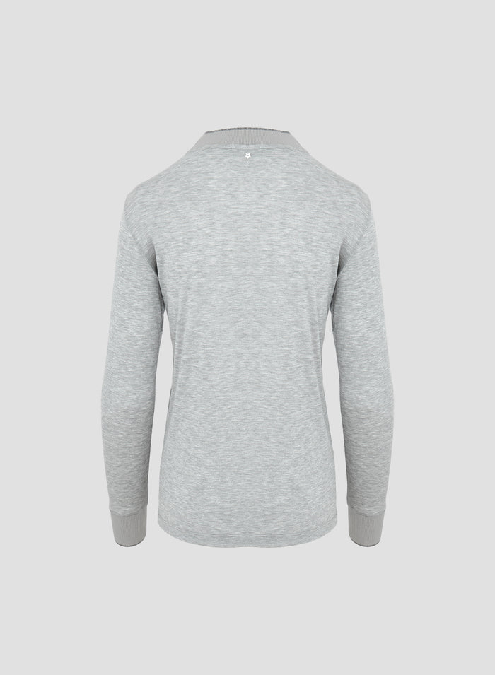 VISCOSE AND SILK T-SHIRT