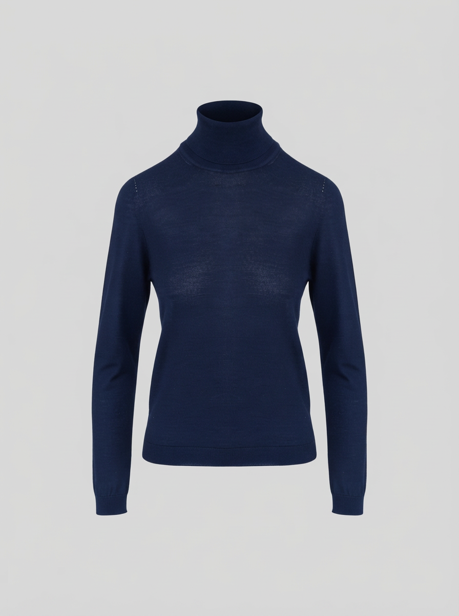 ULTRALIGHT CASHMERE AND SILK TURTLENECK