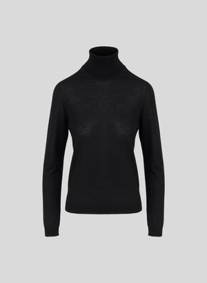 ULTRALIGHT CASHMERE AND SILK TURTLENECK