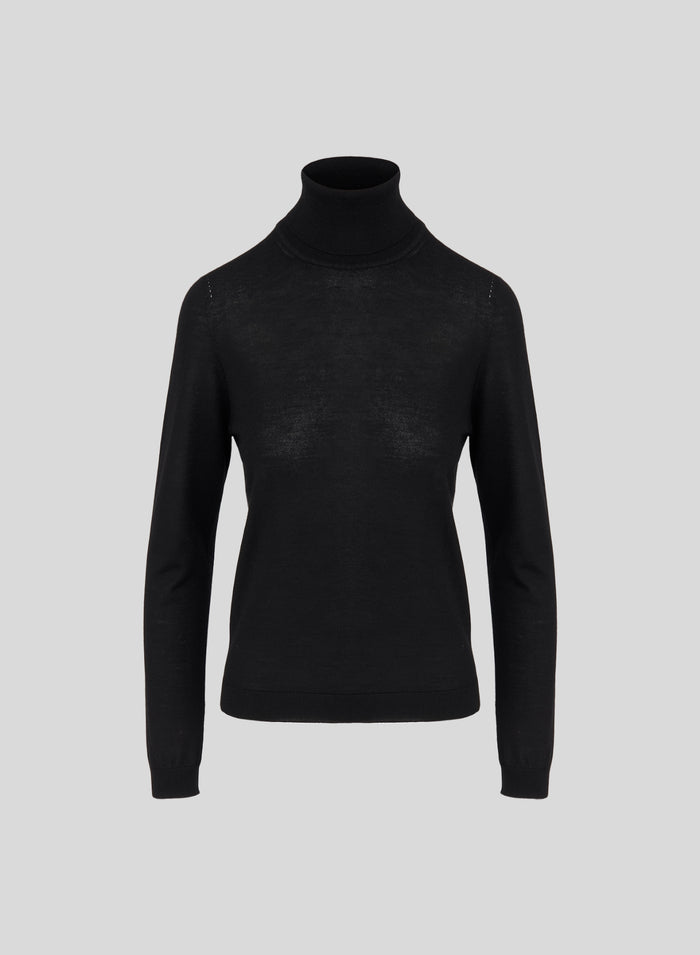 ULTRALIGHT CASHMERE AND SILK TURTLENECK