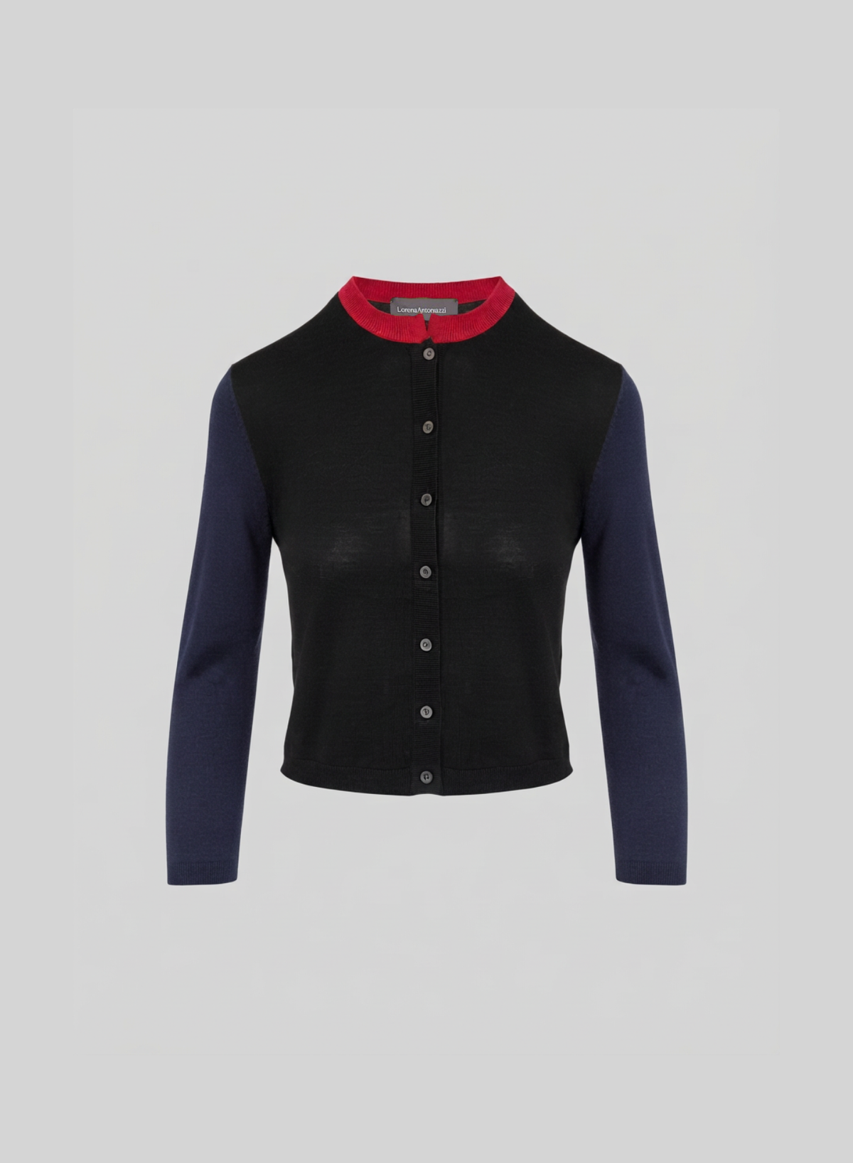 CARDIGAN A BLOCCHI DI COLORE IN CASHMERE E SETA ULTRALIGHT