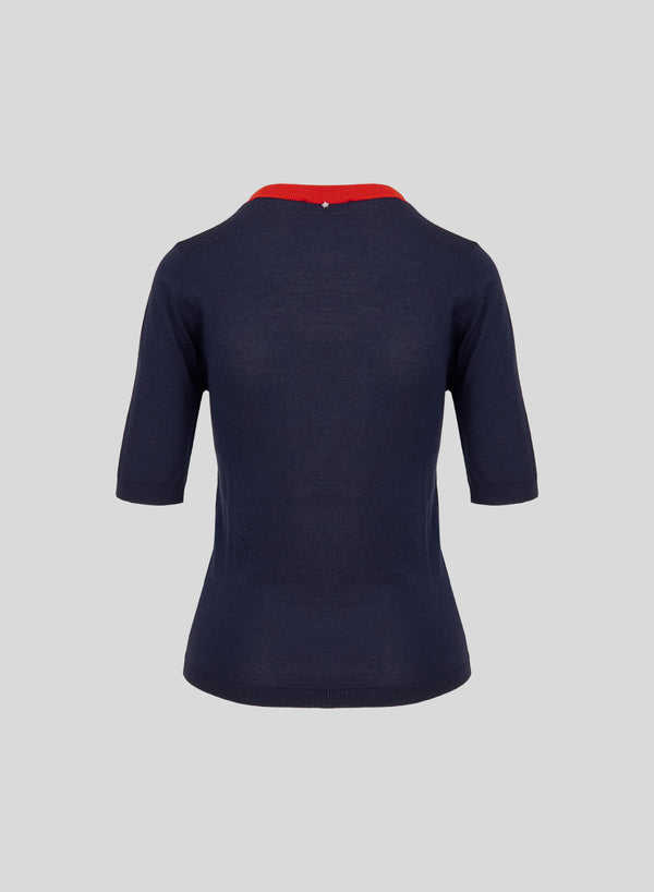 MAGLIA A BLOCCHI DI COLORE IN CASHMERE E SETA ULTRALIGHT