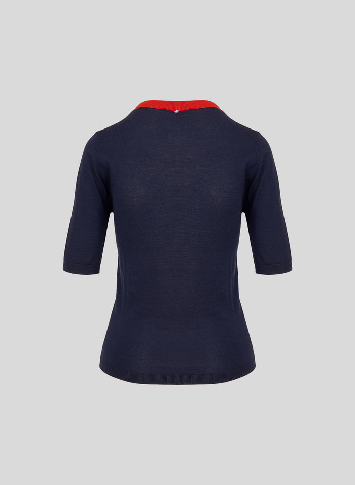 MAGLIA A BLOCCHI DI COLORE IN CASHMERE E SETA ULTRALIGHT
