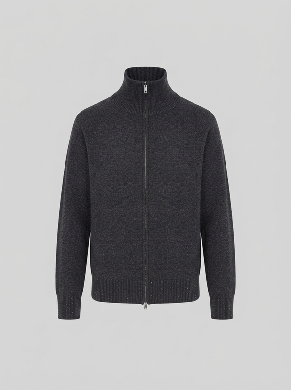 LORENA YARN JACKET WITH SEQUIN THREAD