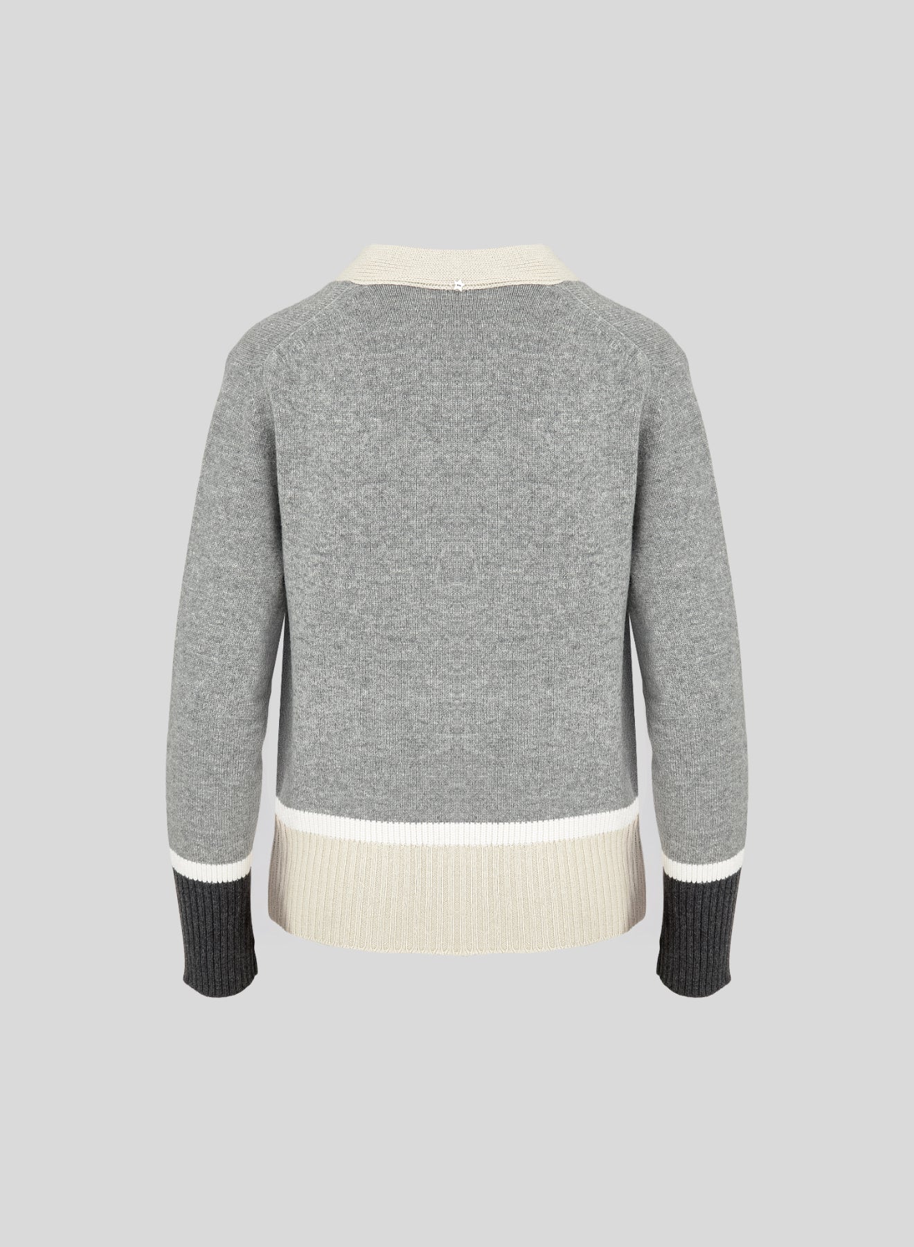 COLOR BLOCK CARDIGAN IN LORENA YARN