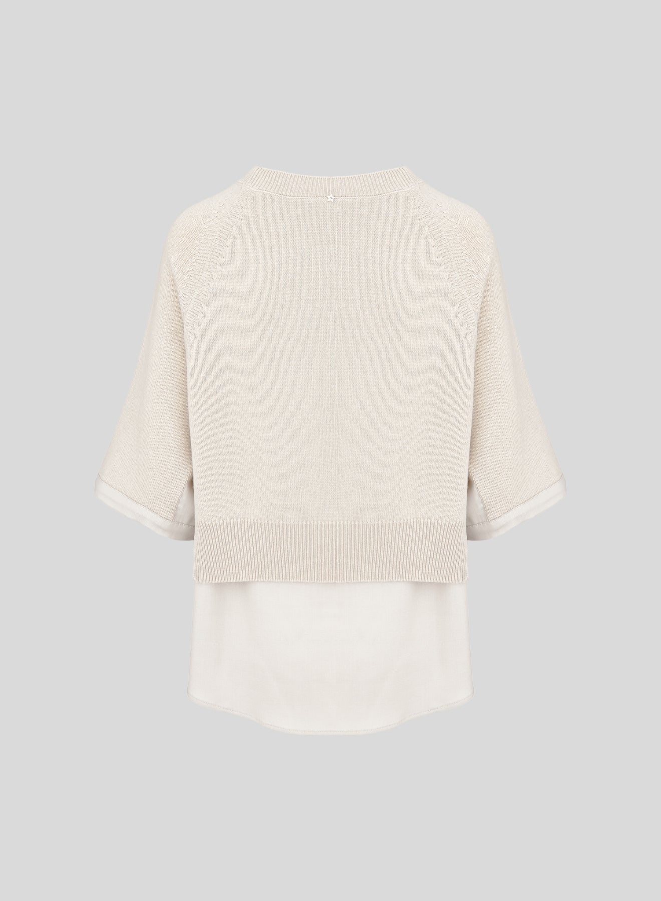 PULLOVER IN MISTO LANA E CASHMERE A STRATI