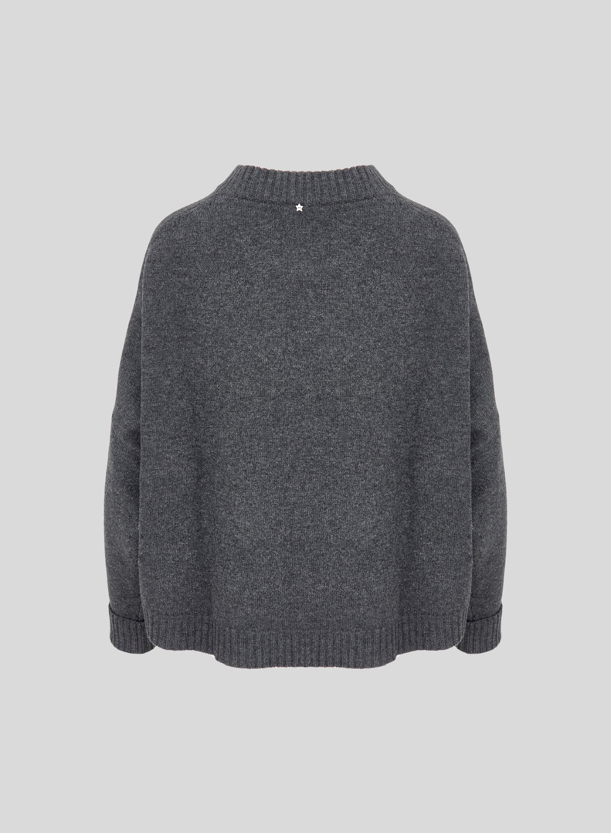 WOOL, CASHMERE, AND SILK SWEATER WITH FUR DETAIL