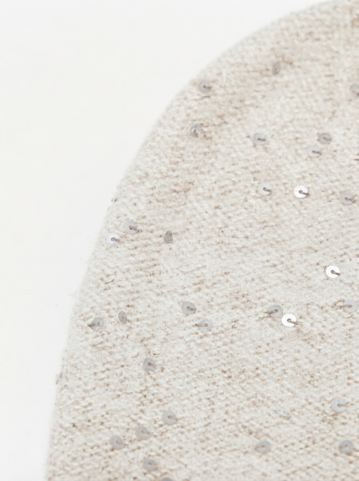 BERRETTO IN FILATO LORENA CON FILO PAILLETTES