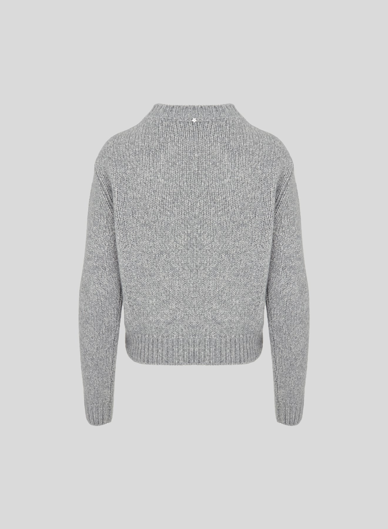 MAGLIA IN CASHMERE E SETA CON TRECCIA SCOLPITA
