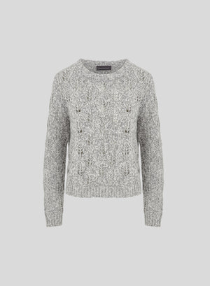CASHMERE, WOOL AND SILK SWEATER