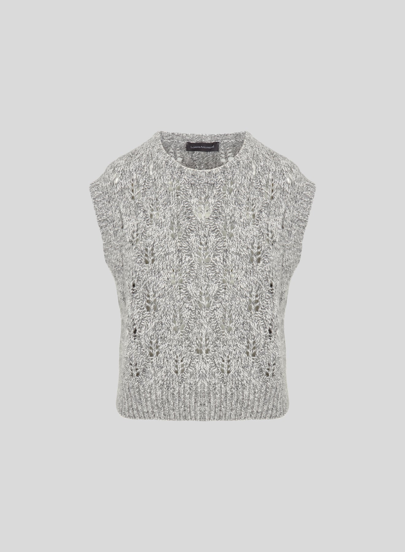GILET IN MAGLIA DI CASHMERE, LANA E SETA