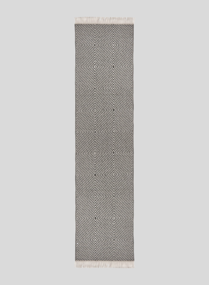 SCIARPA IN MISTO LANA E ALPACA CON DISEGNO GEOMETRICO