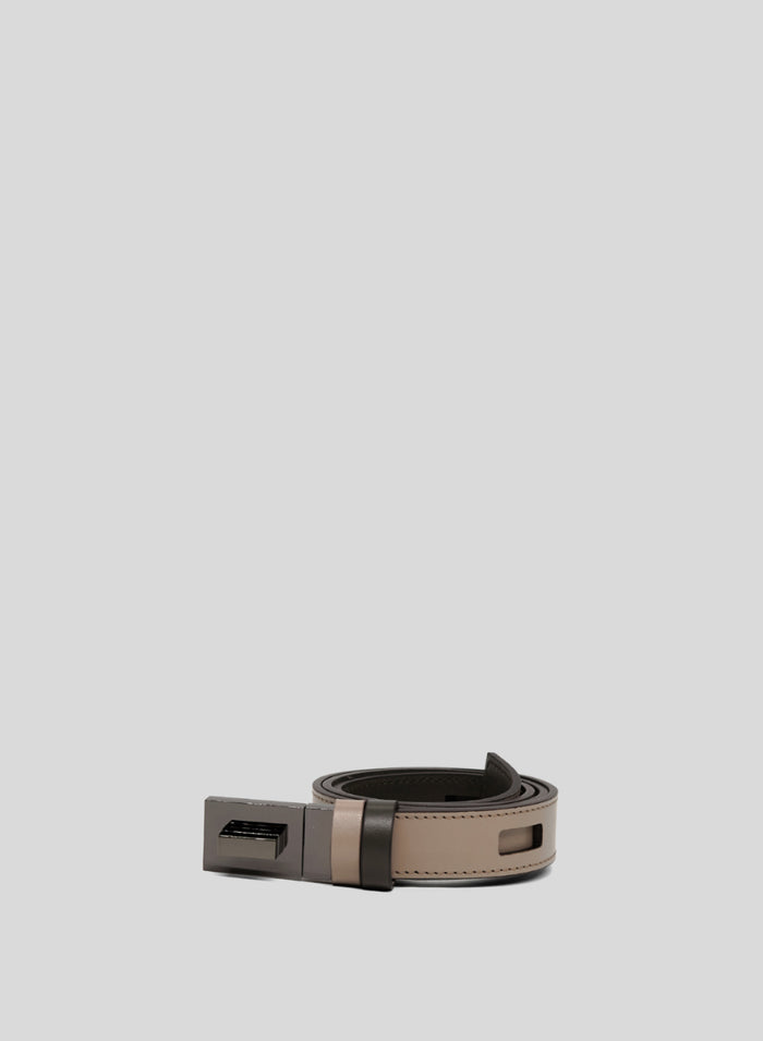 REVERSIBLE SMOOTH LEATHER BELT
