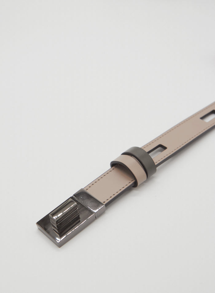 REVERSIBLE SMOOTH LEATHER BELT