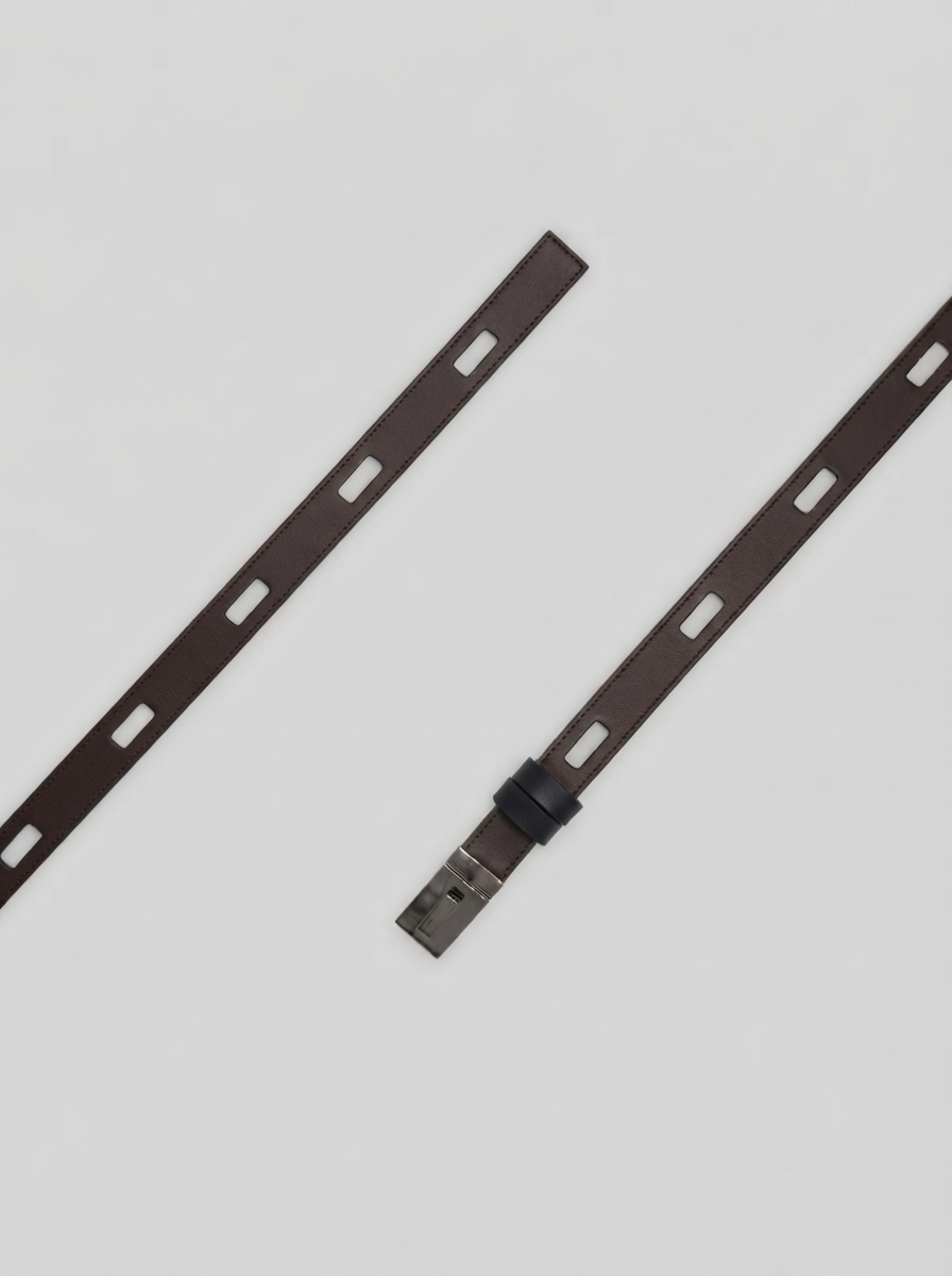 REVERSIBLE SMOOTH LEATHER BELT