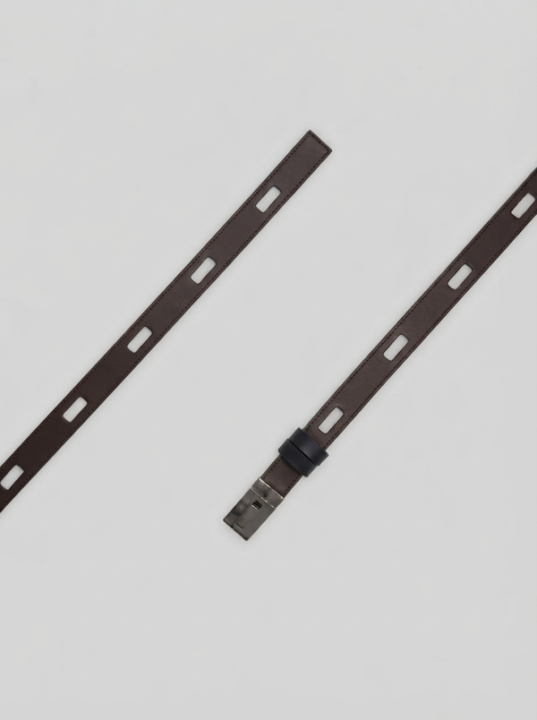 REVERSIBLE SMOOTH LEATHER BELT