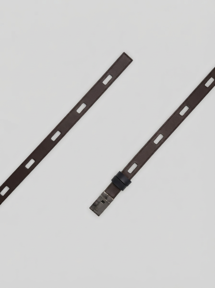 REVERSIBLE SMOOTH LEATHER BELT