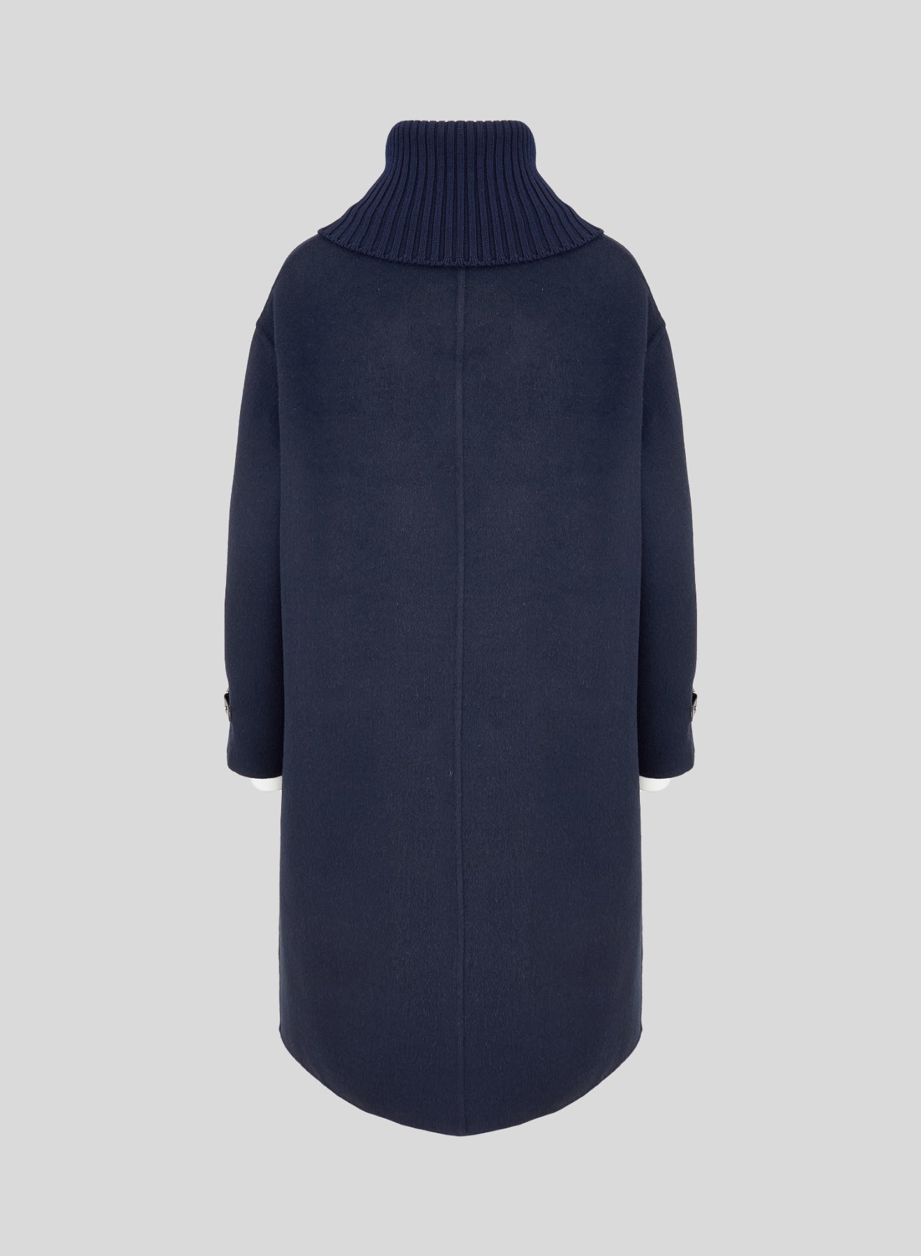 CAPPOTTO STILE PARKA IN DOUBLE DI LANA E ANGORA