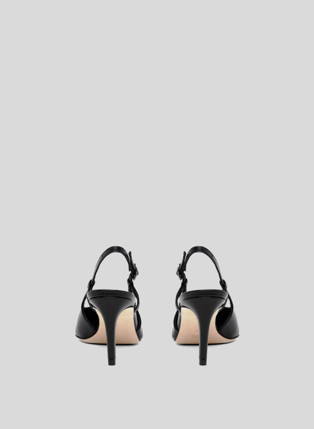 SLINGBACK A PUNTA IN PELLE VERNICIATA