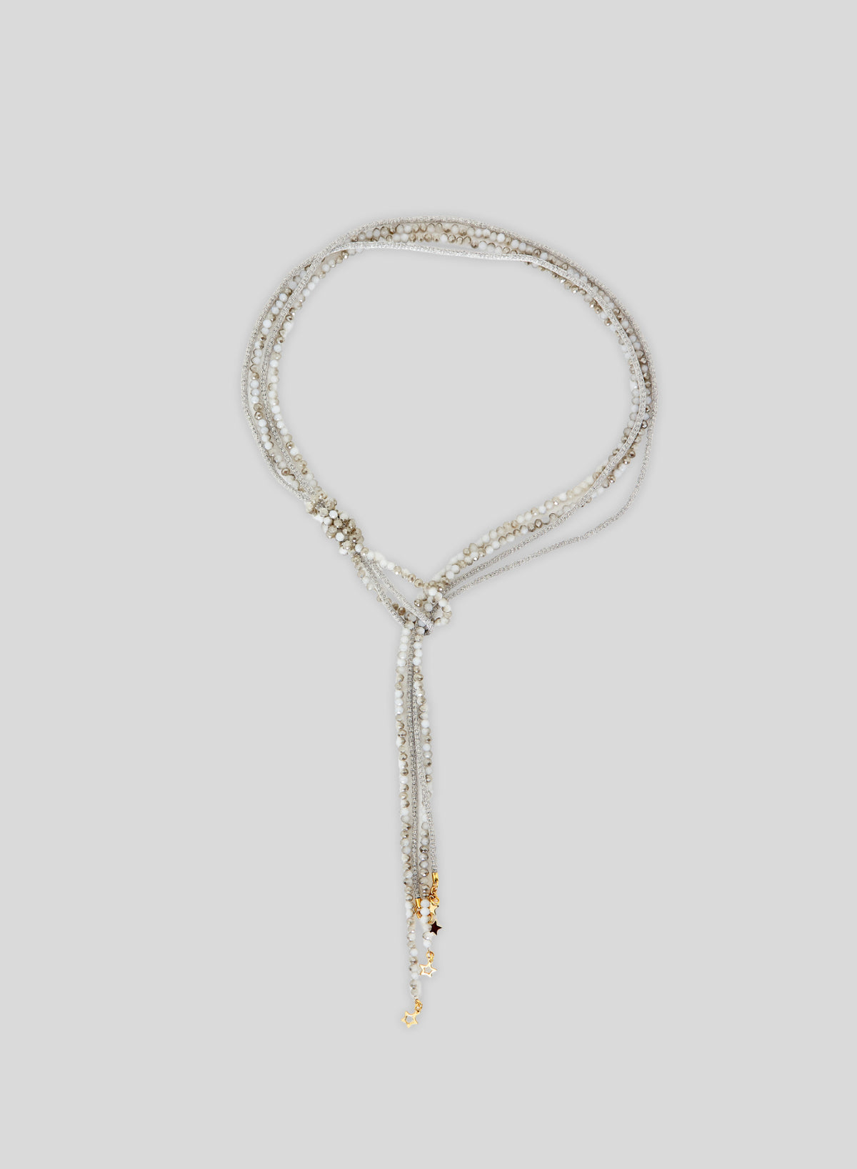 GLASS AND BRASS NECKLACE