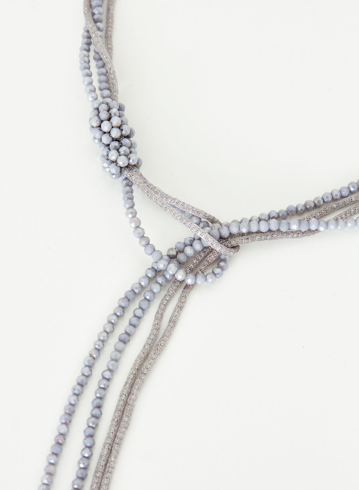 GLASS AND BRASS NECKLACE