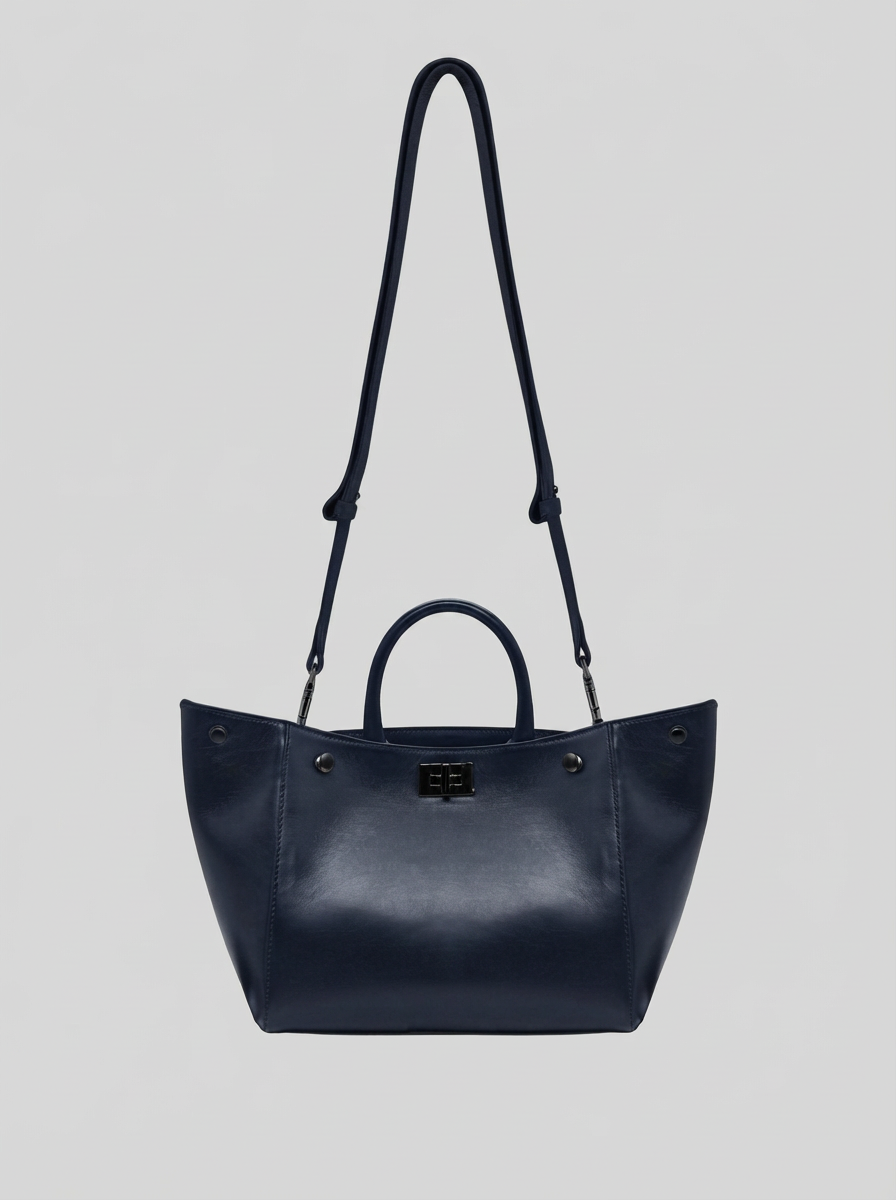 BORSA ICONICA GRANDE A TRACOLLA IN PELLE