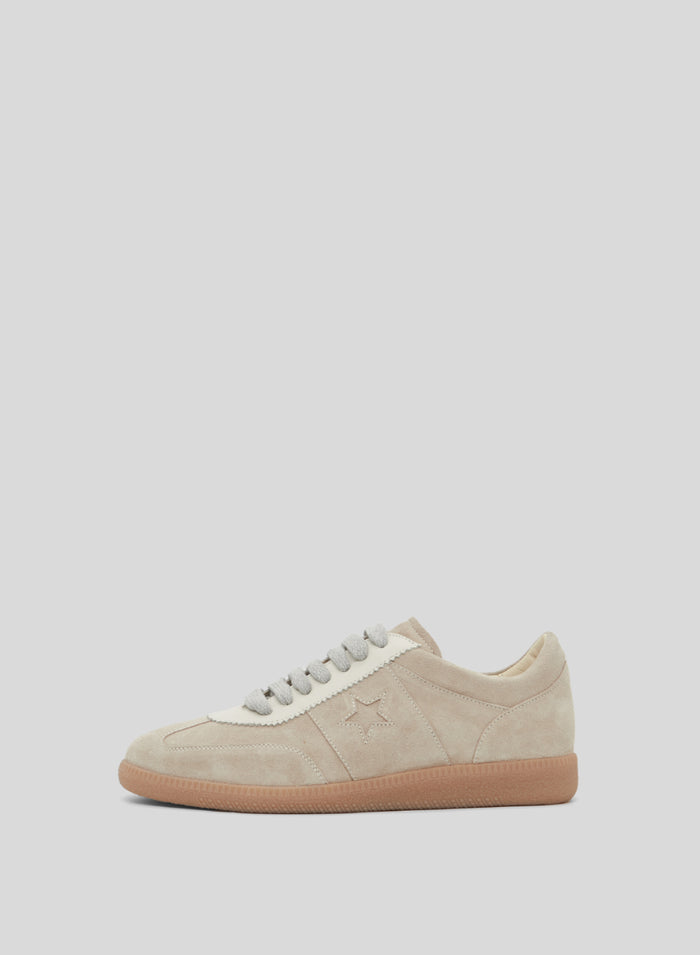 SNEAKERS PIATTE IN PELLE