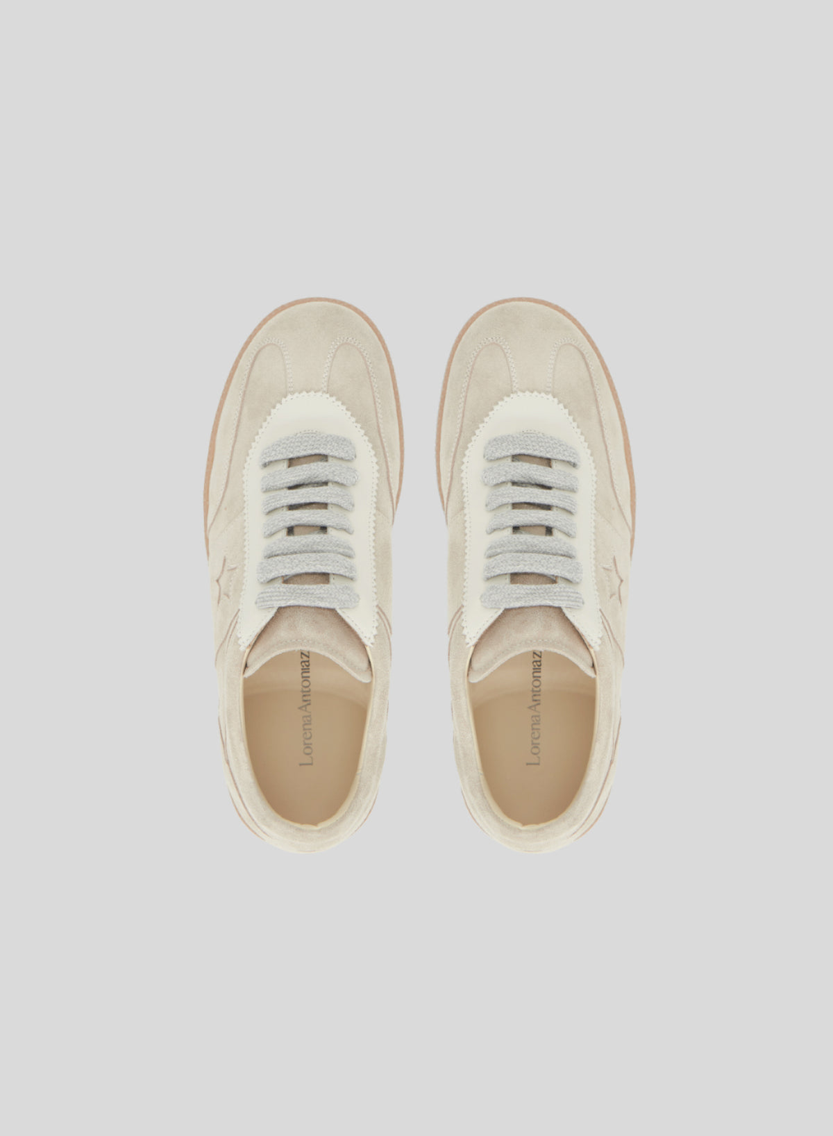 SNEAKERS PIATTE IN PELLE