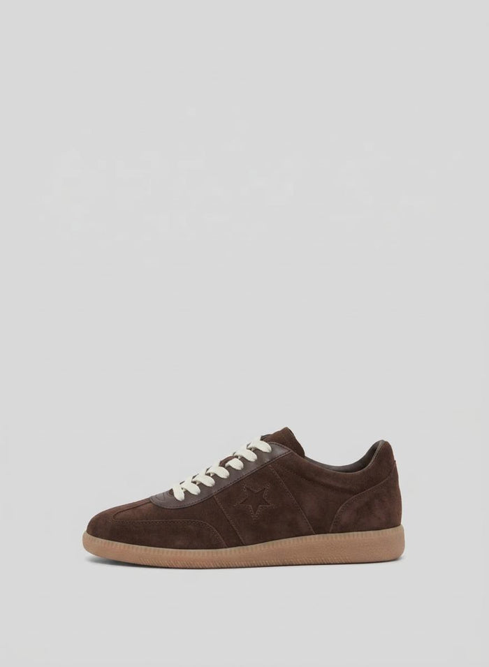 FLAT LEATHER SNEAKERS