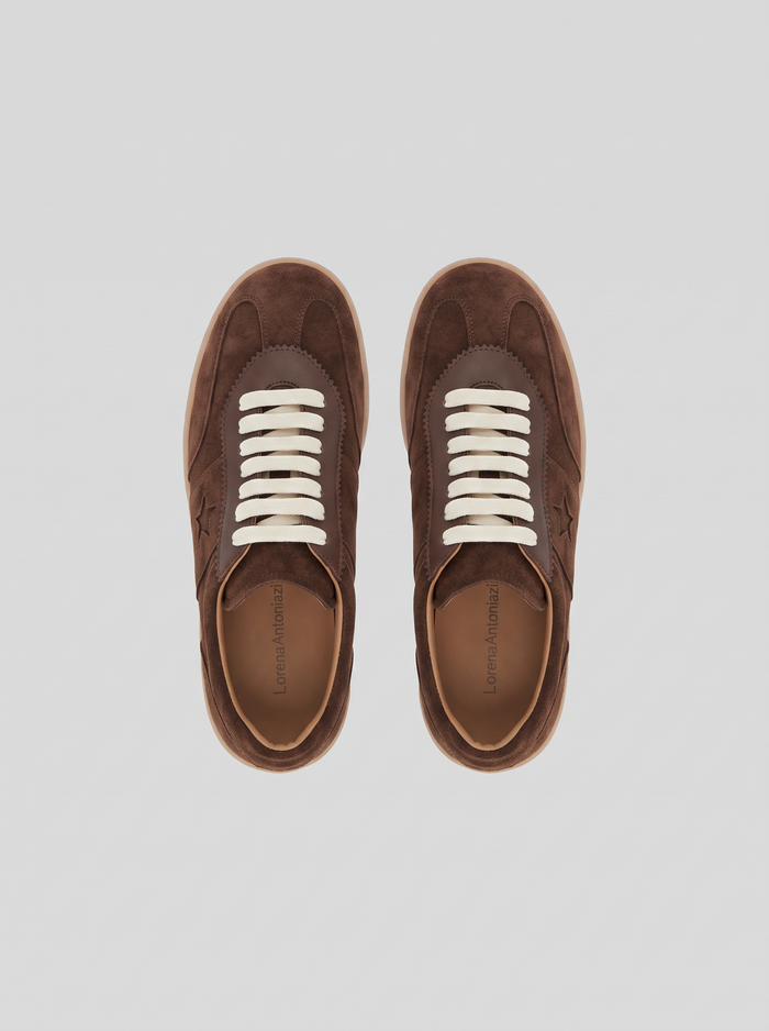 FLAT LEATHER SNEAKERS