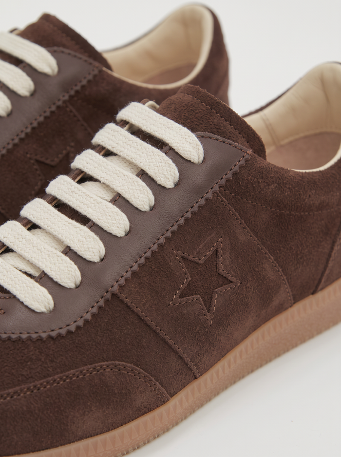 FLAT LEATHER SNEAKERS