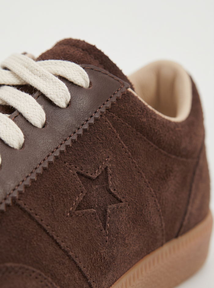FLAT LEATHER SNEAKERS