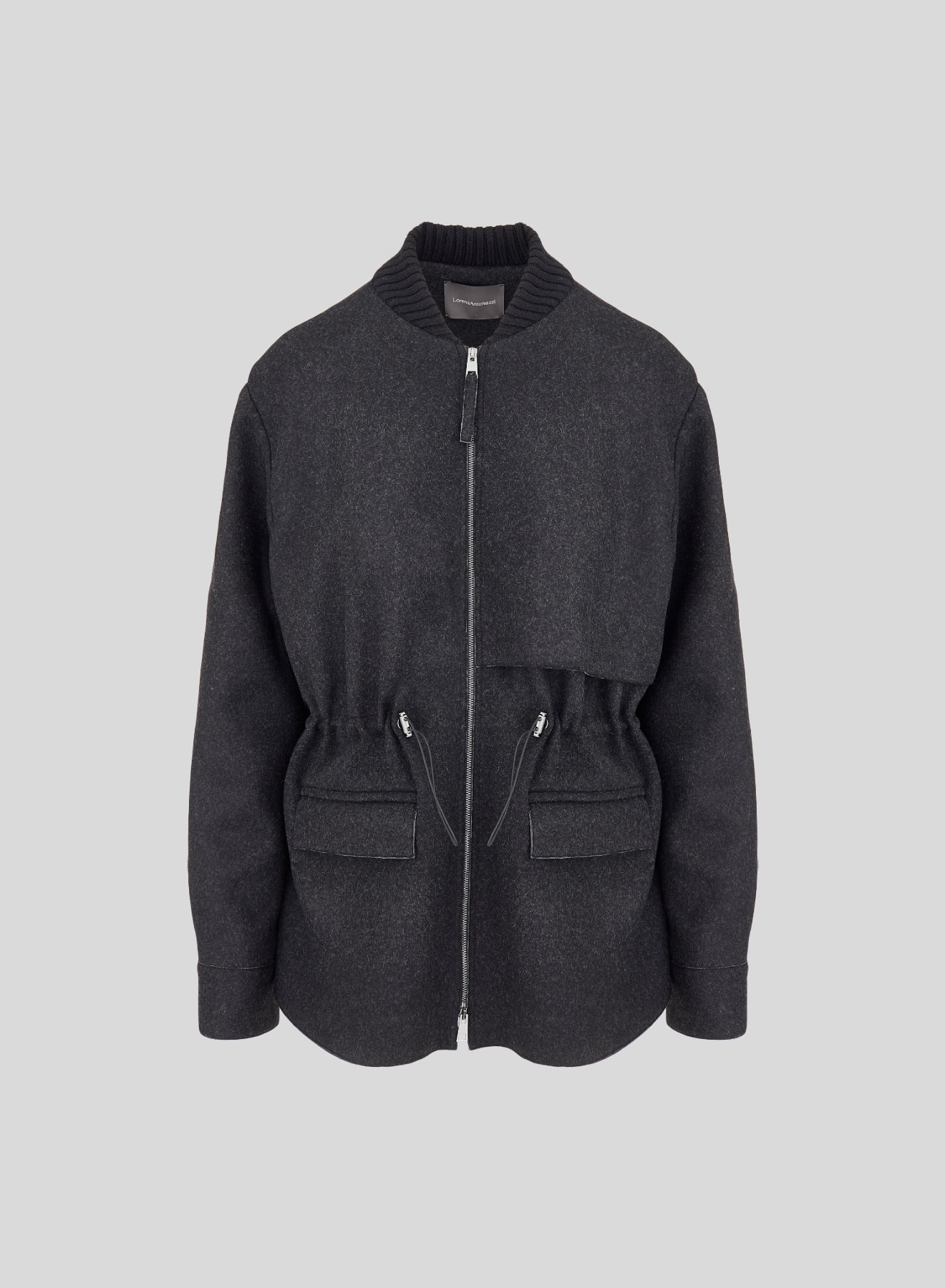 BOMBER IN DOUBLE DI LANA E CASHMERE