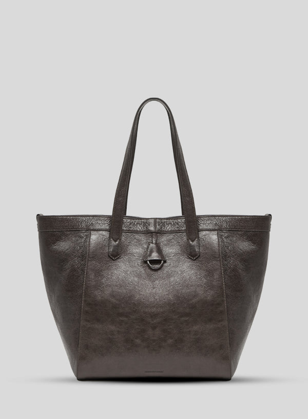 BORSA TOTE IN PELLE EFFETTO INVECCHIATO