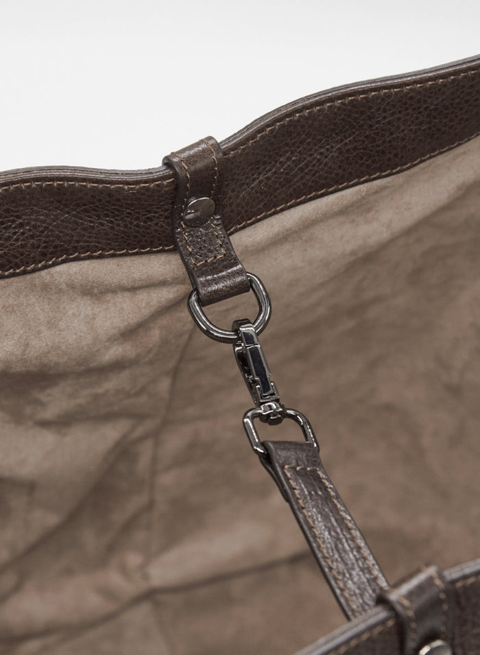 BORSA TOTE IN PELLE EFFETTO INVECCHIATO